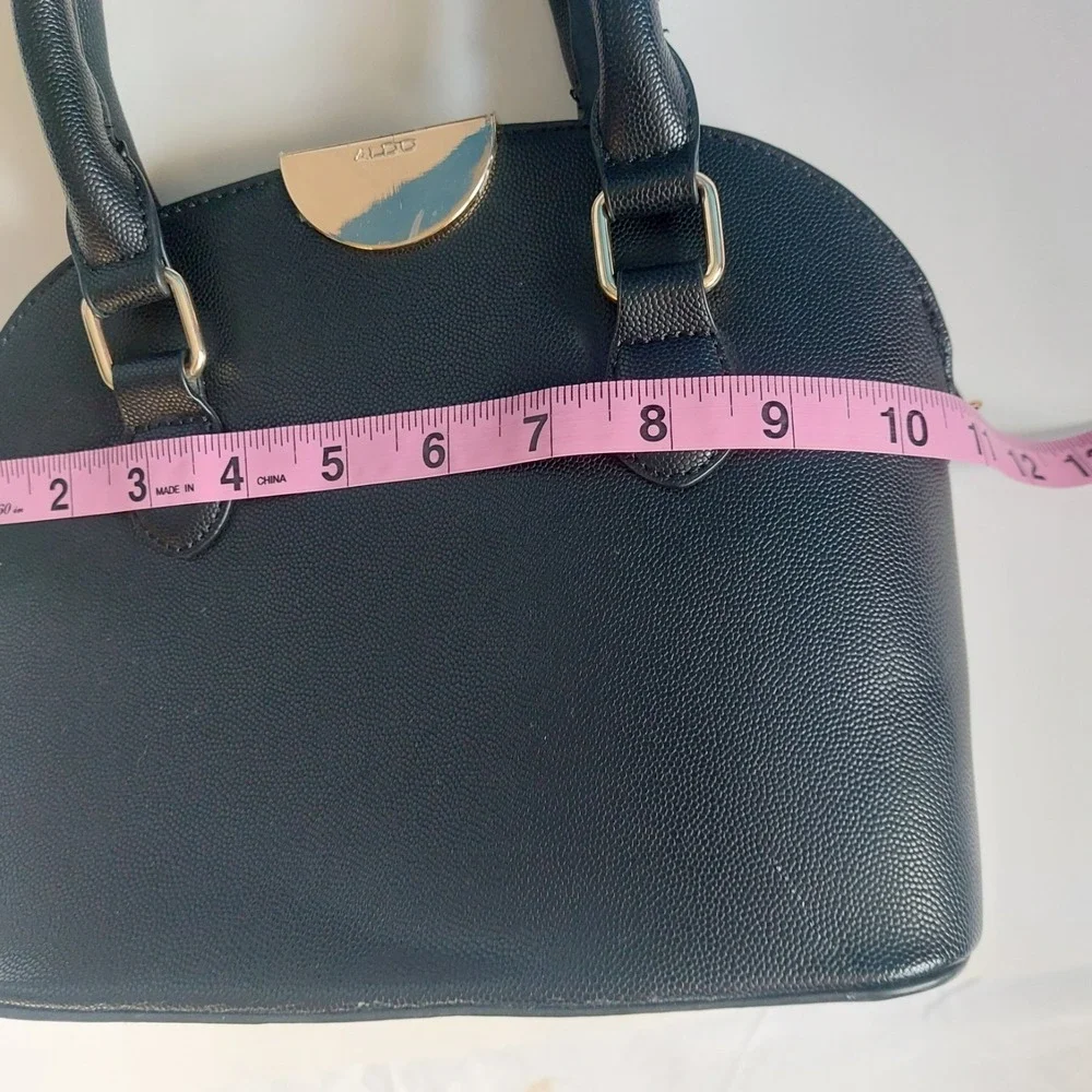 Aldo Black Pentir Satchel‎ Faux Leather
